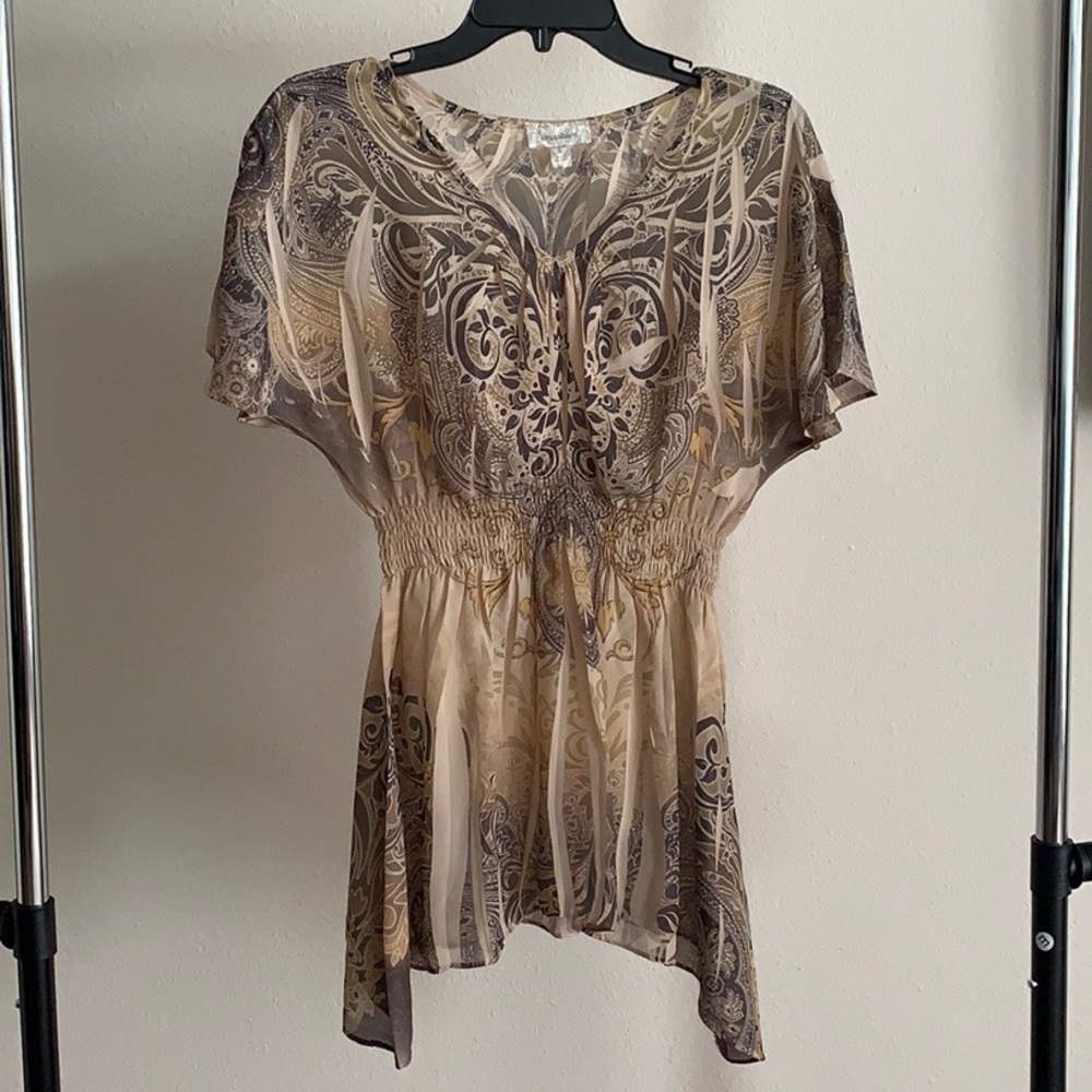 Printed Flowy Blouse
